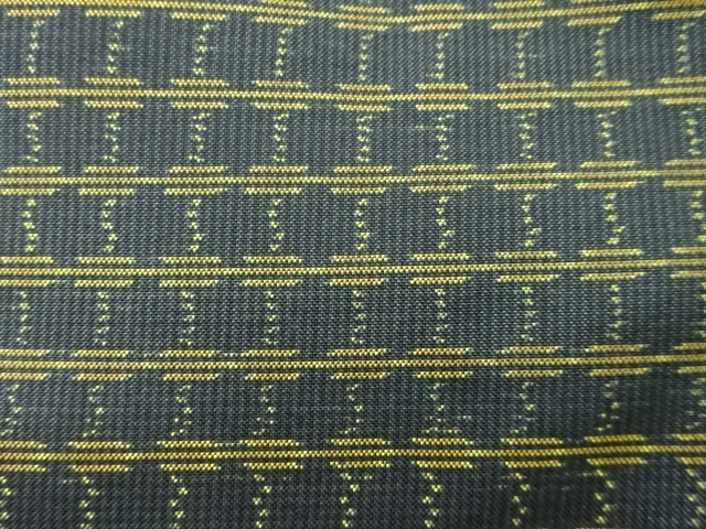 JAPANESE KIMONO / ANTIQUE KIMONO / DORO OSHIMA TSUMUGI / WOVEN ABSTRACT